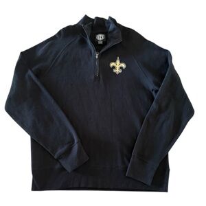 New Orleans NFL Saints Black OTS Pullover Fleece XX-Large